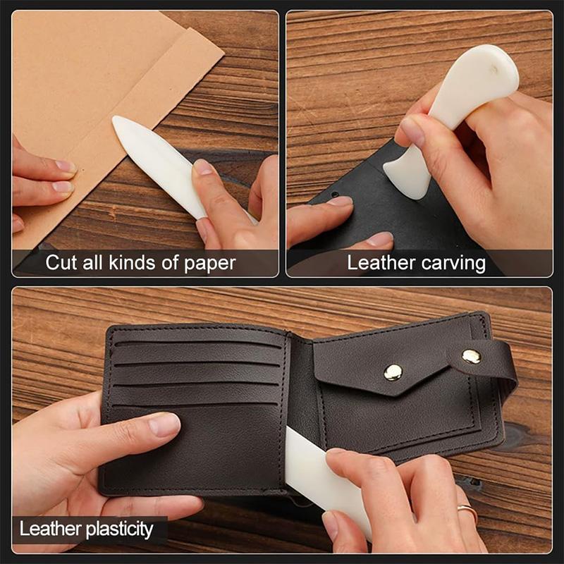 Ensemble de plioirs en papier 2/3 pièces Pliures Os Courbes et Droites Outil de Pliage de Papier pour Dossier Outil de Pliage de Papier DIY Outil de Reliure Fait Main Maroquinerie