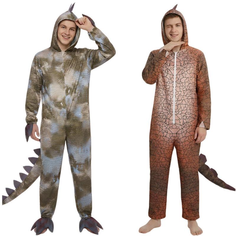 Dinosaur Cosplay Costume For Halloween Party With Soft Fabric And Street Style For Kids