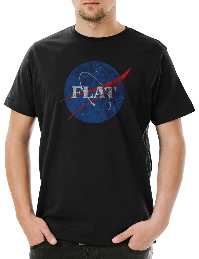 

Flat Earth II Men s T-Shirt Society Symbol Sign Logo Earth Disc Flat Theory 3XL