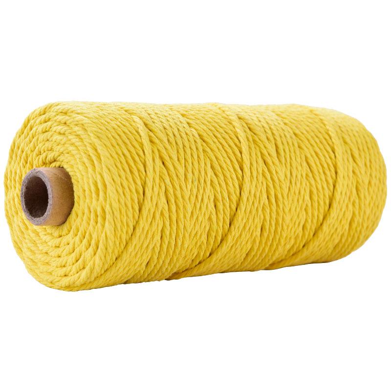 3mm Colored Cotton Rope for DIY Weaving, Tapestry, Binding, and Decorative Use