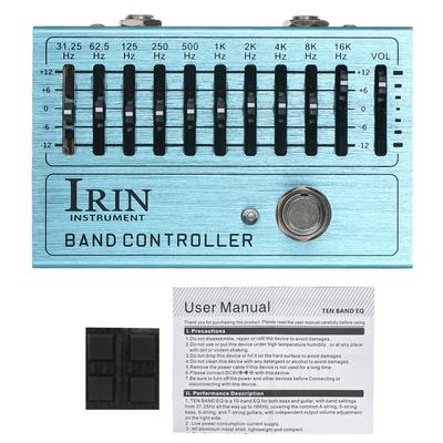 10 Band EQ Guitar Effect Pedal Mini Guitar Equalizer with True Bypass for Guitar Bass Aluminum Alloy Body