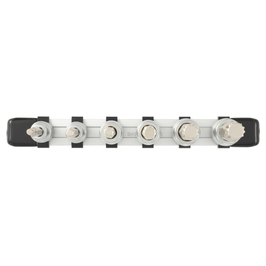 Tone TS306 Triple Square Bit Socket Includes 6 Pieces Set, 9.5mm (3/8") Drive,