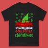 Merry Christmas Red Car Mens T Shirt Womens Tops Tees Christmas Tree Top