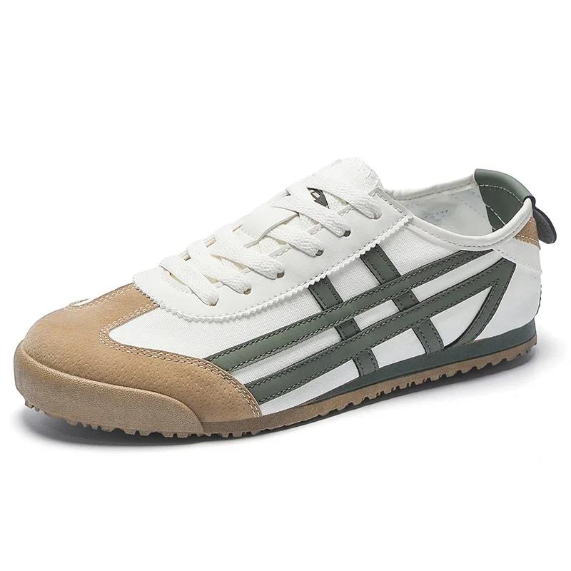 Shoes for Men Breathable Lace Up Flat Bottom Sports Shoes Soft Sole Walking Shoes Forrest Gump Classic Running Shoes Sneakers