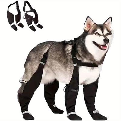 & - Dog Suspender Boots with Adjustable Straps