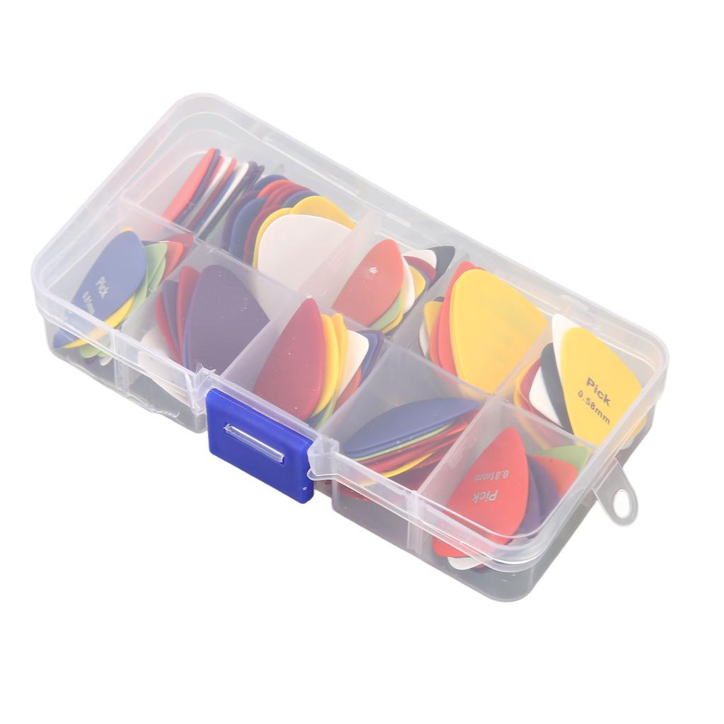 100Pcs Guitar Pick Set ABS Frosted Anti Slip Portable Professional Guitar Pick Replacement