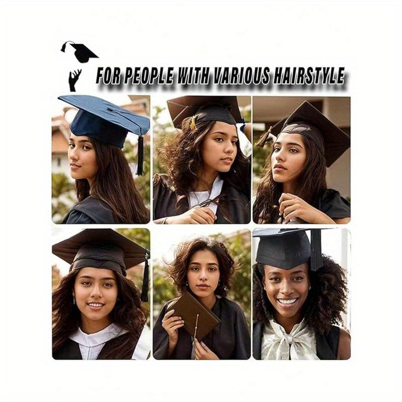 Graduation Cap Headband Insert - Secures Cap and Keeps Hairstyle, Upgraded Interior Design, for Graduation Cap Fixing Headband, Can Fix Your Hat
