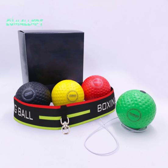 Sada boxerských míčů s čelenkou – nastavitelný lehký přenosný, boxerský míč s rychlostí úderu, pomůcka pro trénink koordinace ruky a oka