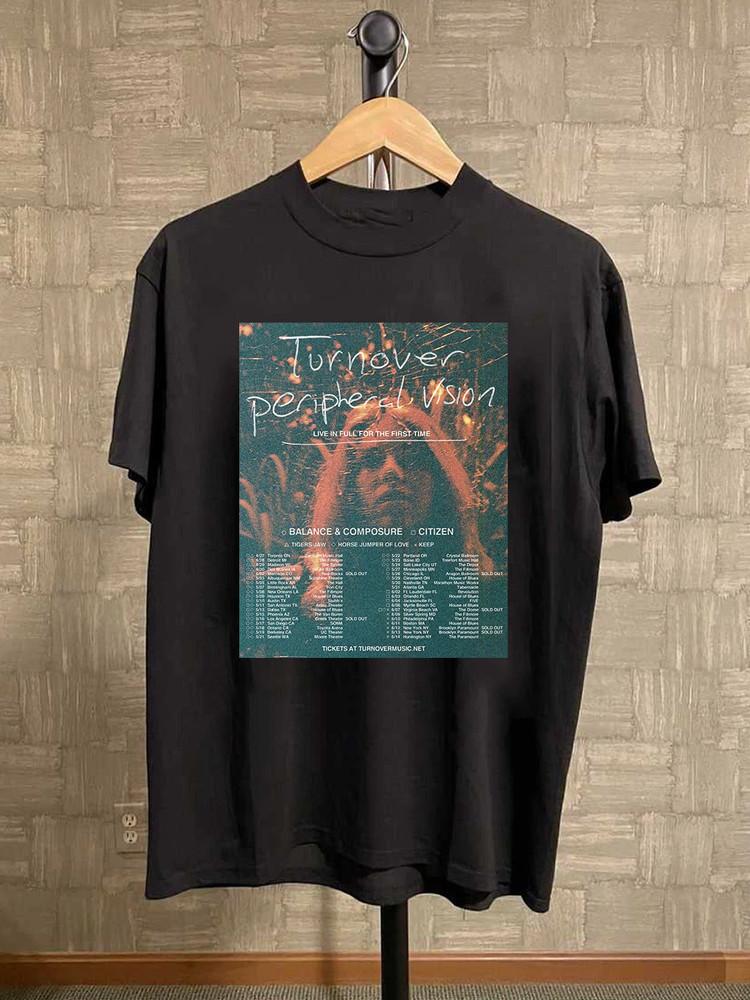

Turnover Band Peripheral Vision tour Full Size S-5XL SS991 Unisex T-Shirt XXXXL