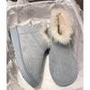 Warm and comfortable~ South Korea INS thickened fluffy snow boots women's 2025 winter new velvet non-slip warm cotton shoes