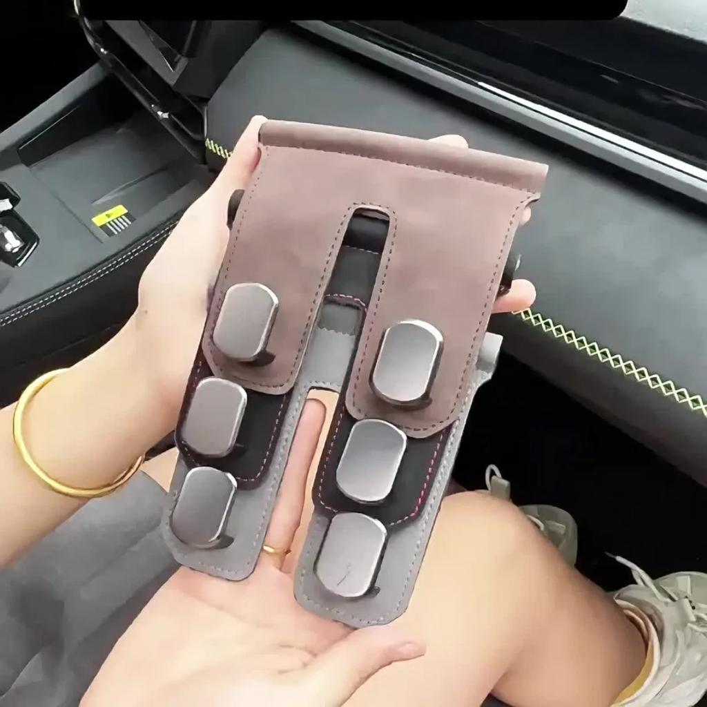 Metal Car Glove Box Hook, Fuzzy Plush Interior Hook, Front Seat Passenger Side Storage Hanger