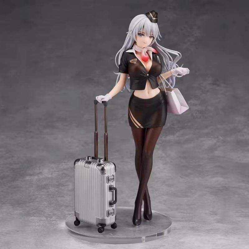 

24cm Stewardess Series Shiori Kuwahara Figure Artwork Statue Airline Uniform Collectible Birth Date Xmas Gifts Toy Fans