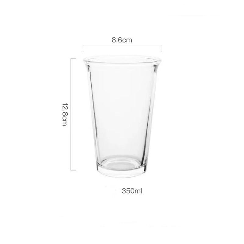 350ml Transparente Glastasse Japanisches Hitzebeständiges Glas Wasserbecher Milchkaffeetassen Teetasse Hochzeitsgeschenke Dropship