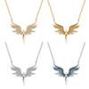 Beautiful Steel Titanium Angel Wings Necklace For Women Perfect For Gifts Travel