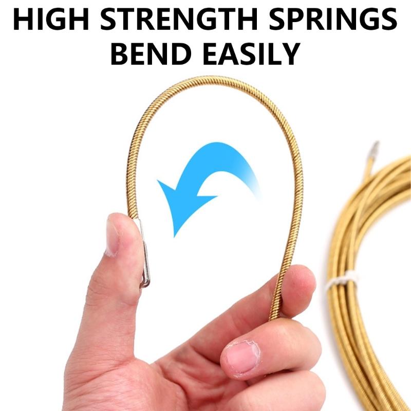 Wire Lead Threading Device Tool Fish Tape Cable Puller Electrical Wire Threader Electrical Spring Wire Threader
