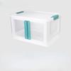 Foldable Plastic Storage Box with Lid for Home Closet Organization and Toy Storage