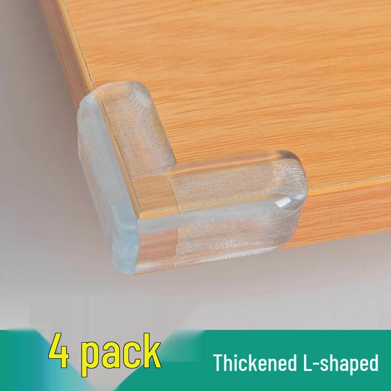 

Детский прозрачный силиконовый угловой протектор для столов и стекла - Защитная накладка от столкновений и ударов. conventional