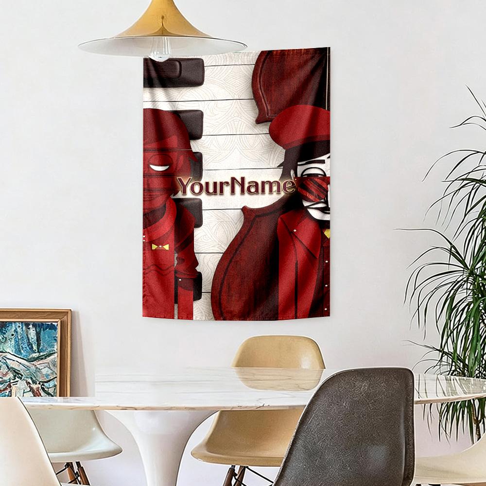 Incredibox Custom Your Name Wall Decor Tapestry Art For Pet Memorial Birthdaywedding Party Backdrop Family Gift