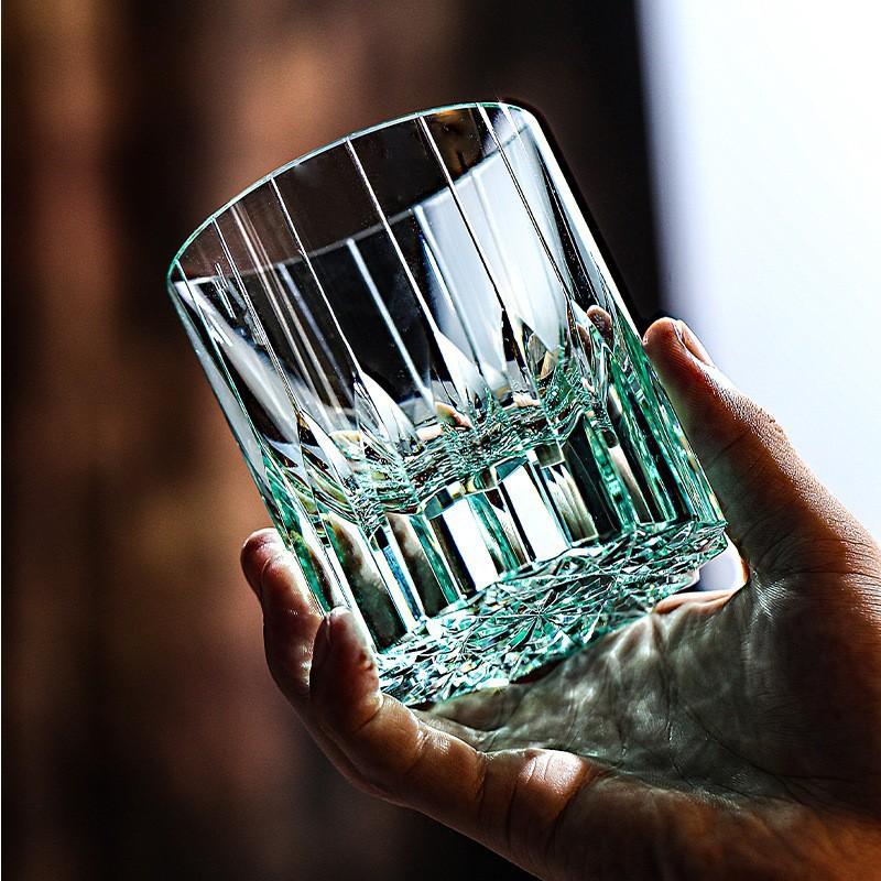 Japanese Edo Kiriko Crystal Whiskey Glass Hand-Cut Faceted Tumbler 200-300ml Luxury Gift Boxed Barware