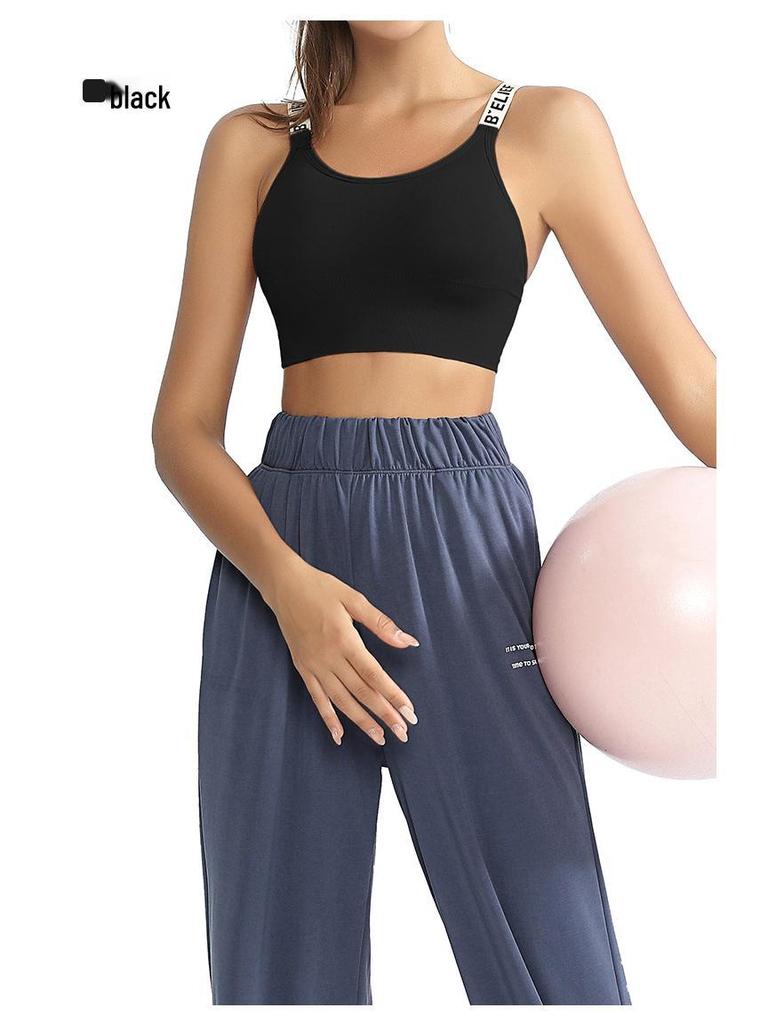 High-Impact Women's Yoga Bra: 4-Row Buckle Sports Vest for Summer