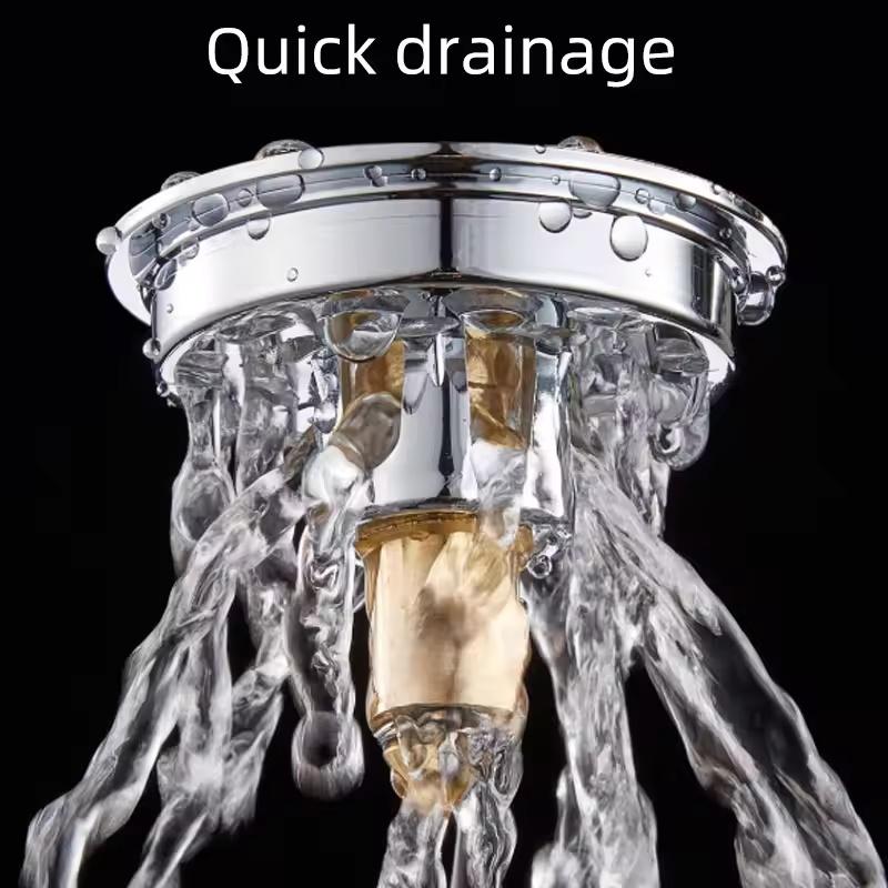 Pop-Up Foot Floor Drain Quick Drainage Sink Filter Bathroom Press Bounce Anti-Odor Insect-Proof Floor Filter Basin Plug Stopper