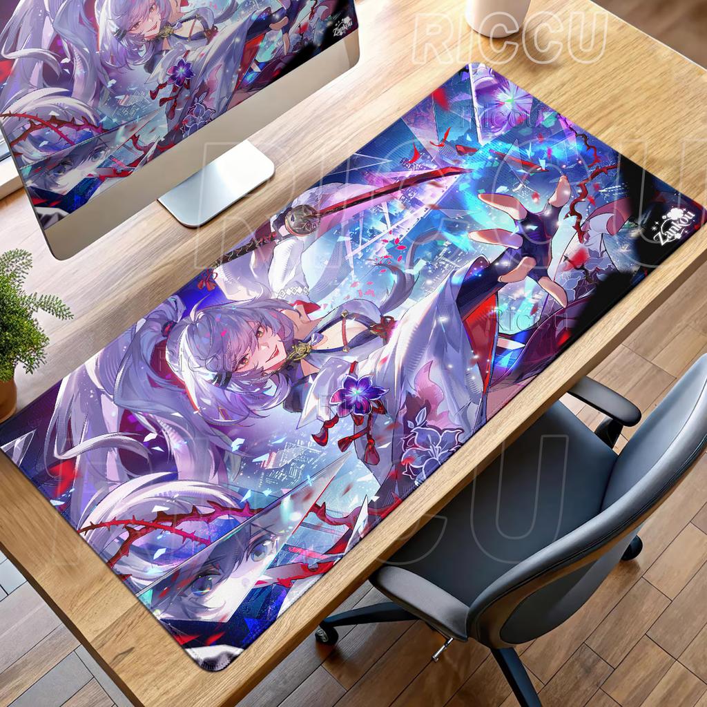 Gaming Neverness To Everness Anime Girl NTE Zankou Mouse Pad Computer Keyboard Protection Mats Anti-slip Rubber Stitched Edge XL