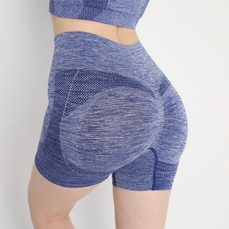 Seamless Peach Hip Fitness Yoga Pants Women's High-waist Hip-lifting Abdomen Tight-fitting Sports Quick-drying Bottoming Three-point Shorts