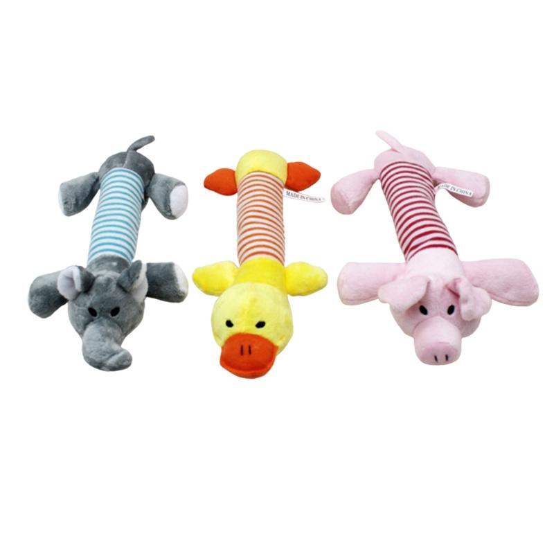 Cute Pet Chew Toy Soft Plush Sound Play Puppy Teeth Toys