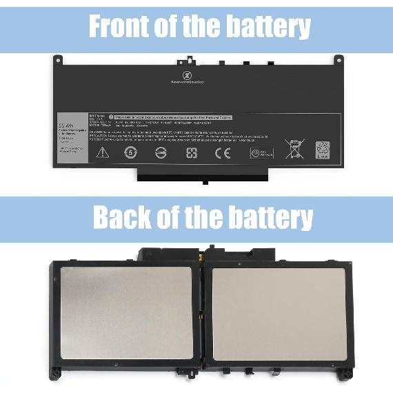 E7470 E7270 J60J5 Battery for Dell Latitude E7470 E7270 7470 7270 Laptop Battery, Type 1W2Y2 0MC34Y MC34Y R1V85 242WD GG4FM WYWJ2 451-BBSX 451-BBSY