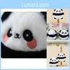 Charming Stuffed Panda Doll Keyring Fluffy Bear Decor For Backpacks And Keychains