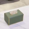 Luxus-Taschentuchbox Leder Kreativität Elegante Serviettenbox Rechteckig Ästhetische Kunst Taschentuchboxen Zuhause Büro Serviettenhalter