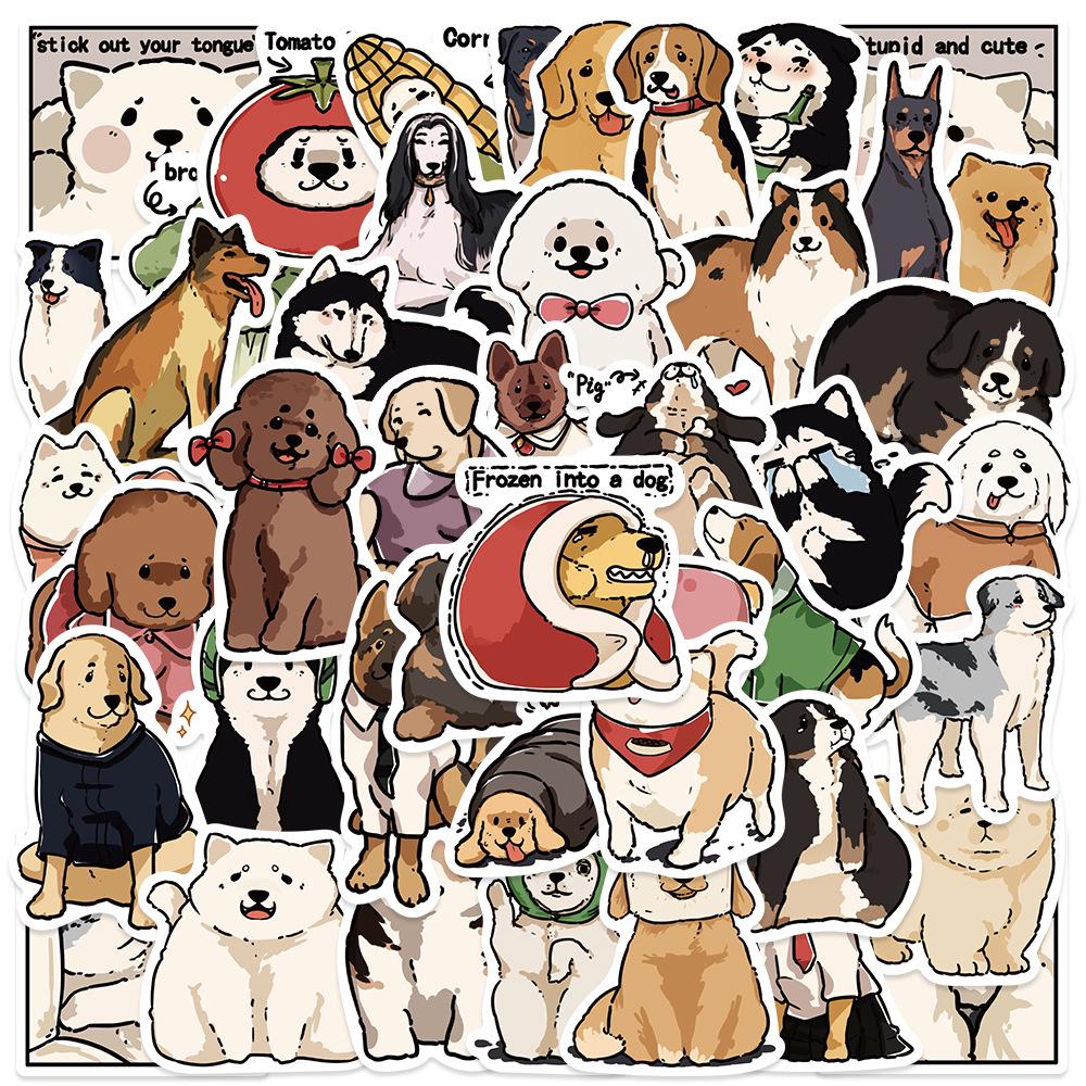 Adorable Kitten & Puppy Stickers: Creative, Waterproof Decals for Notebooks, Bottles, Phones, Skateboards, and Journals.