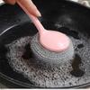 Ruhan Long Handle Steel Wire Dish Scrubber