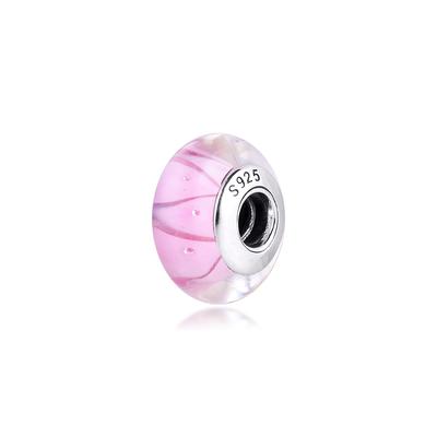 Pasuje do Europy Bransoletka Rose Looking Glass Charms 925 Sterling Silver Metalowe koraliki do wyrobu biżuterii