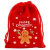12pcs Christmas Velvet Bags Drawstring Bags Christmas Gift Bags Christmas Eve Apple Bags Red Drawstring Candy Bags