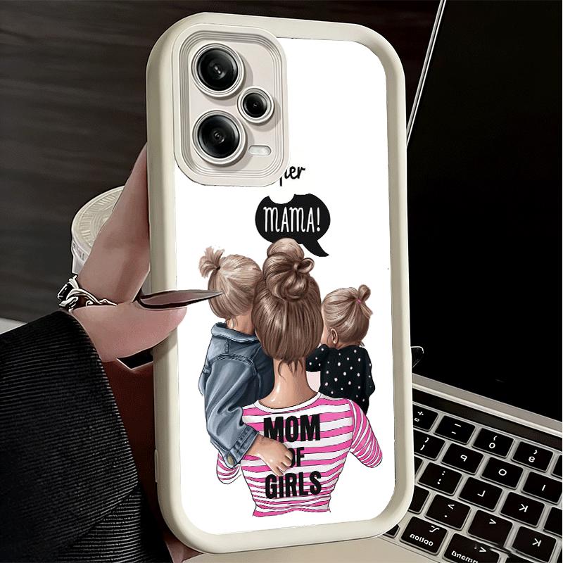 Phone Case for Xiaomi Redmi Note 15 14 13 Pro Plus Baby Mom Girls Shell 12S 11 11S 11T 5G 14S Soft Silicone Funda