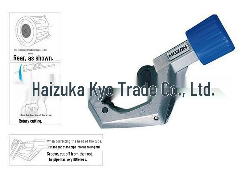 Genuine HOZAN K-203 Pipe Cutter with Dedicated K-203-1/11 Replacement Blade K-203 Pipe Cutter Blade