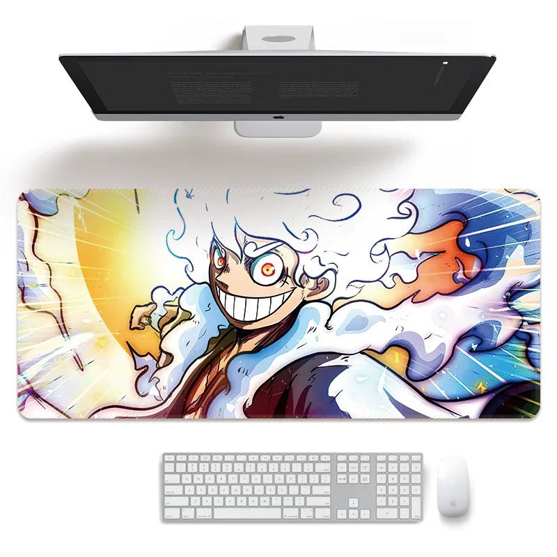 Cartoon Anime Mouse Pad Oversized ONE PIECE Boys E-sports Game Two-dimensional Computer Keyboard Desk Pad Office Cute Large Size  Non-slip Mouse Pad
