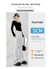 Damen Schwarze High Waist Schlankmachende Micro Flare Hose - 2025 Frühling/Sommer Freizeitsporthose