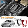 Real Soft Carbon Fiber Sticker For Mercedes CLS C219 2004 2005 2006 2007 2008 2009 2010 Car Central Control Gear Shift Panel