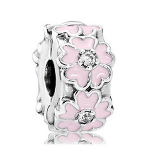Bracelet Women'S Pink Love Mulan Petals Glazed Beads Loose Beads String Beads Diy Accessories