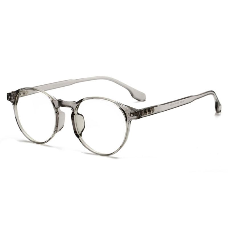 

0 -0.5 -0.75 -1.0 To -6.0 Blue Light Blocking Rivets TR90 Short-sight Eyewear Women Men Round Prescription Eyeglasses Leopard Frame 0