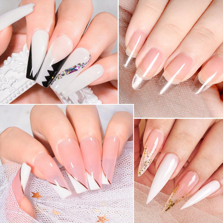 UV/LED Nail Extension Gel Crystal Phototherapy Gel Sculpting Quick-Curing Solid Gel DIY Salon Nail Art Tool