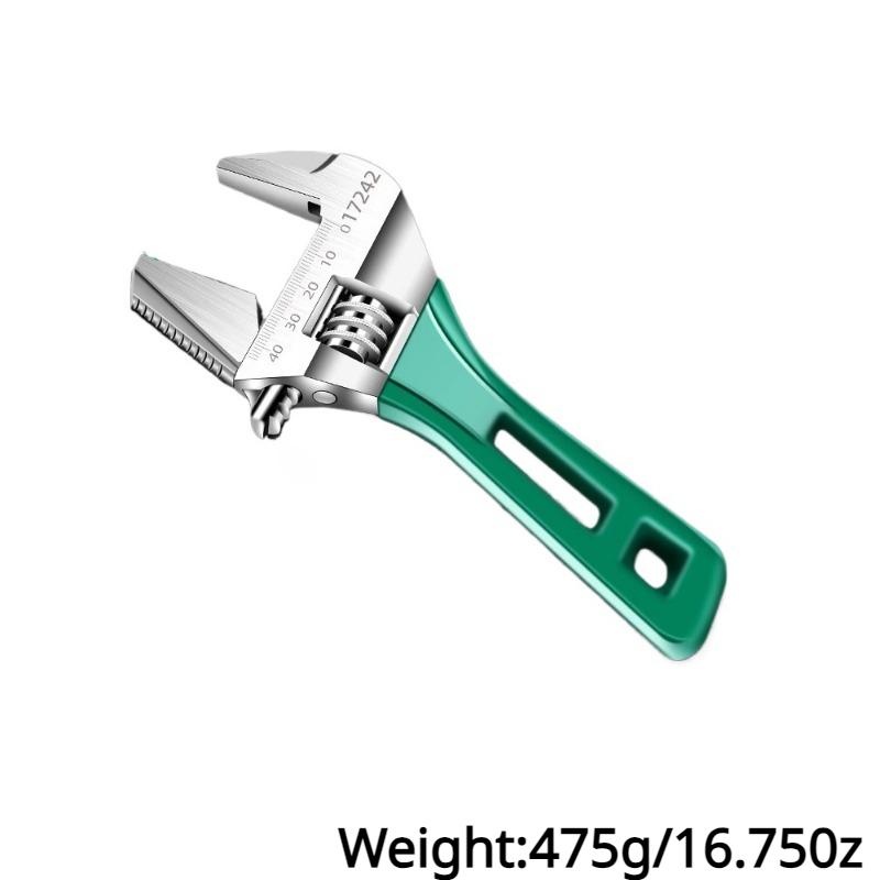 6/8 Inch Adjustable Wrench Mini Monkey Short Handle Spanner Material Laser Scale Rubber Wrapped Key