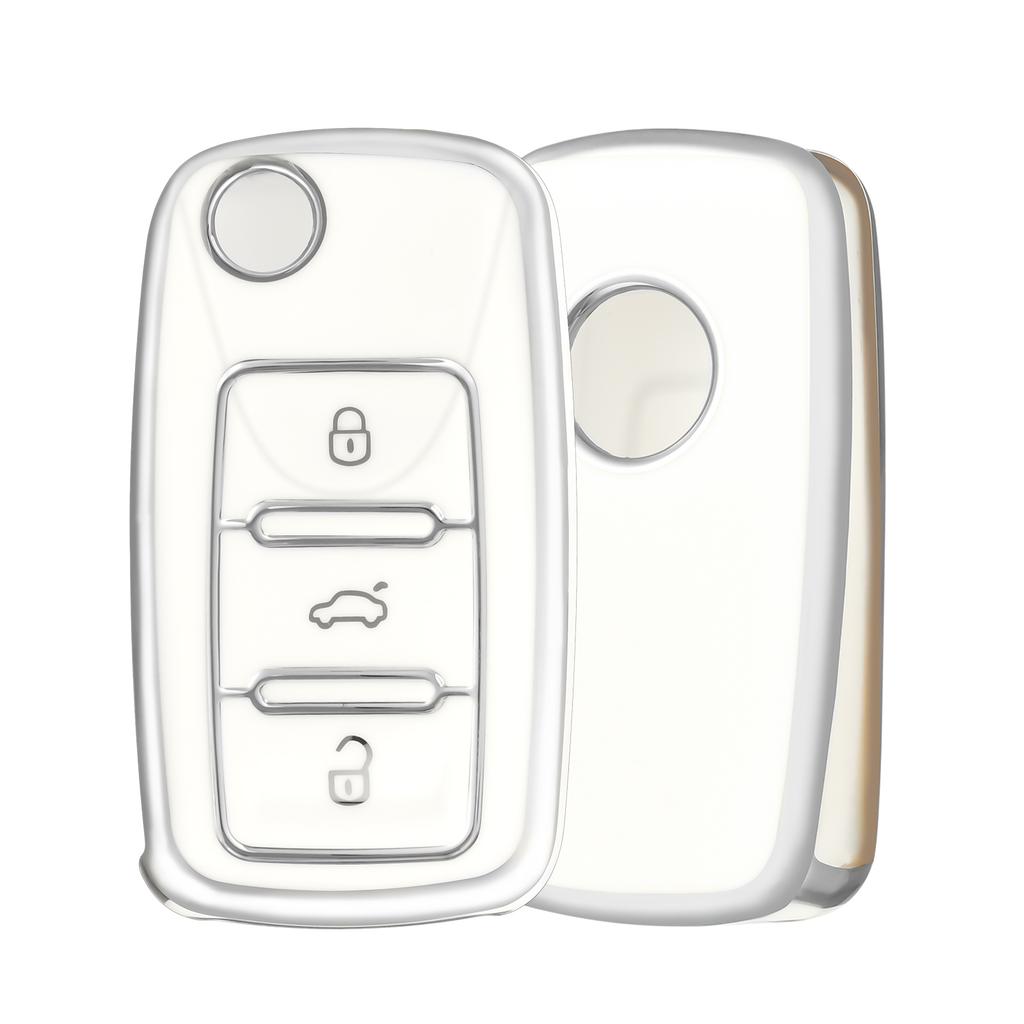 360° Protection Car Key Case Shell For Volkswagen VW Polo Tiguan Passat B5 B6 B7 Golf 5 EOS Scirocco Jetta MK6 Octavia Skoda A5