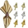 Metal Napkin Rings Christmas Nutcrackers Napkin Holder Wedding Table Decoration