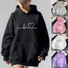 Fall Outfits Womens Oversized Hoodies Casual Long Sleeve Pullover Top Hooded Drawstring Sweatshirts