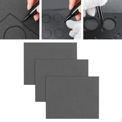 3 Pieces Non Asbestos Gasket Material 0.8mm/1mm/1.2mm Thick High Temp Sheet for Exhaust