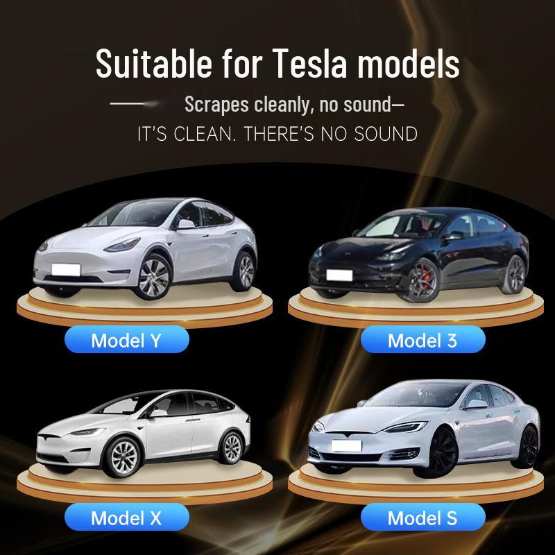 Compatible Tesla Original Wiper Blades for Model 3, Model Y, Model S, and Model X - Silent Rubber Strips