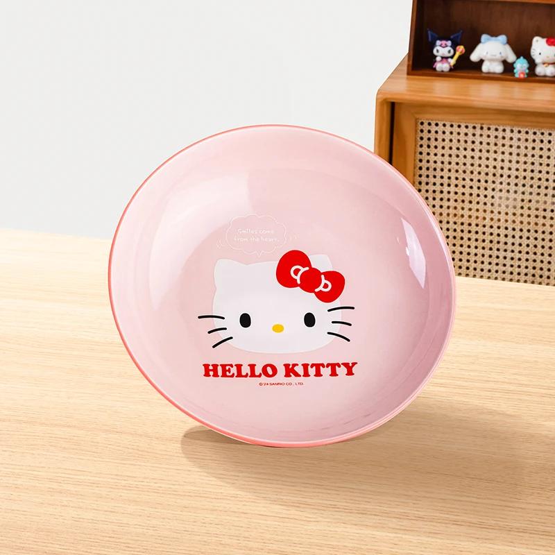 Für Sanrio Anime Keramik Snackteller Cinnamoroll Kuromi Niedliches Muster Zuhause Abendessen Buffet Geschirr Küche Geschirr Dessertschale